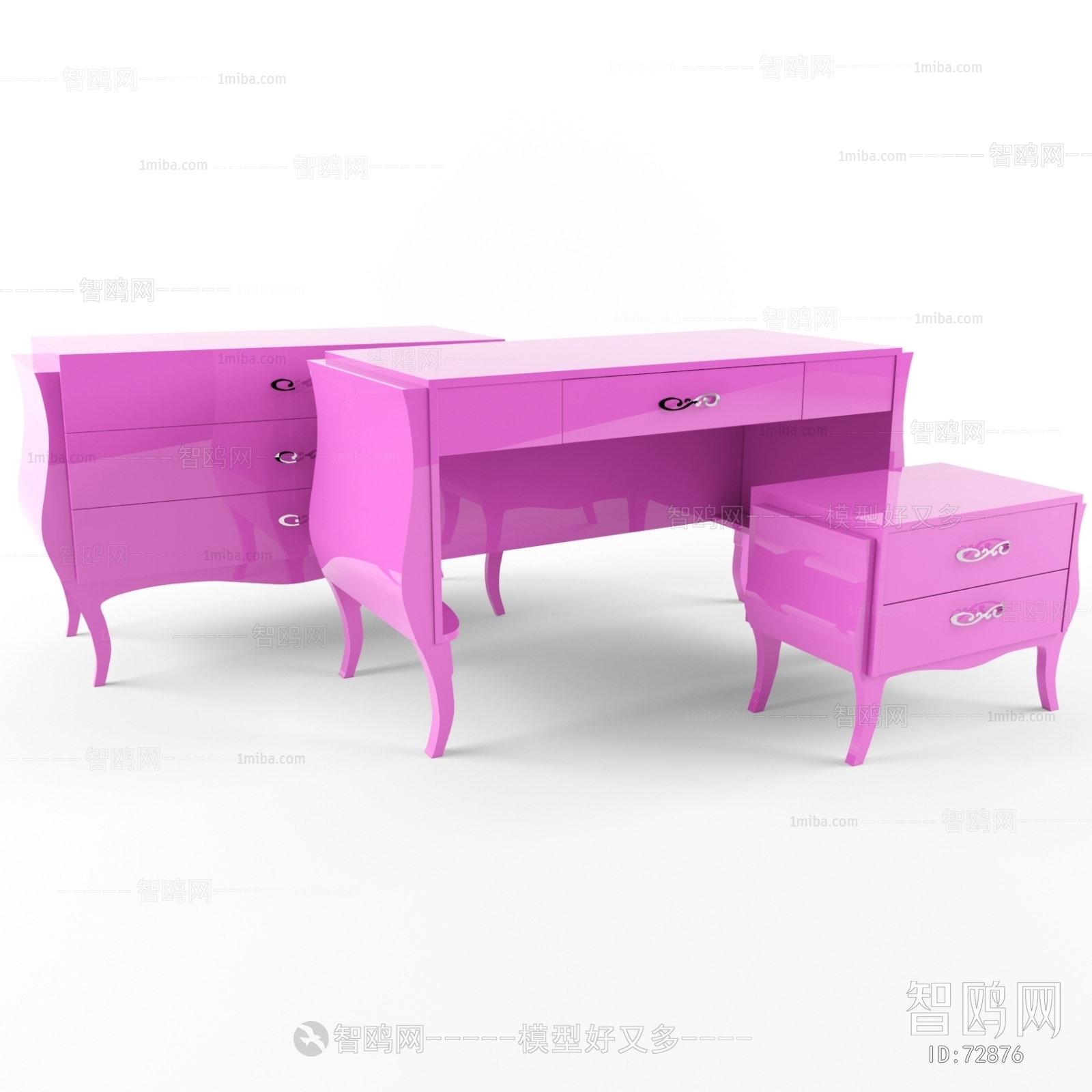 欧式书桌床头柜