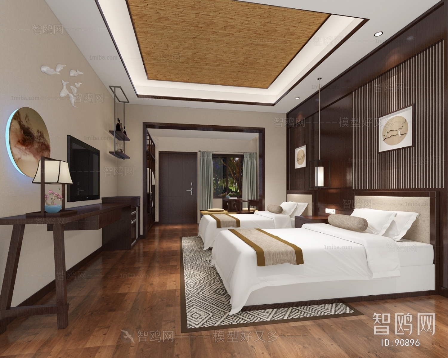 New Chinese Style Guest Room