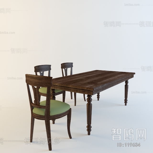 European Style Dining Table And Chairs