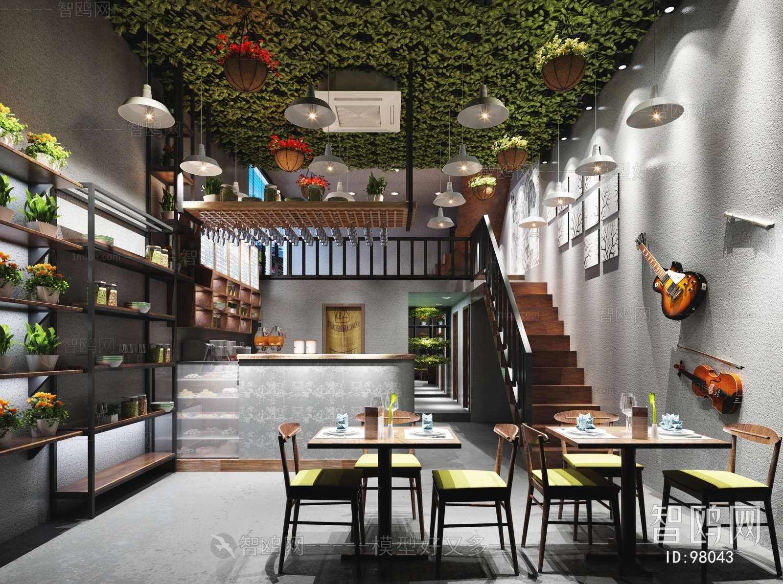 Industrial Style Milk Tea Shop