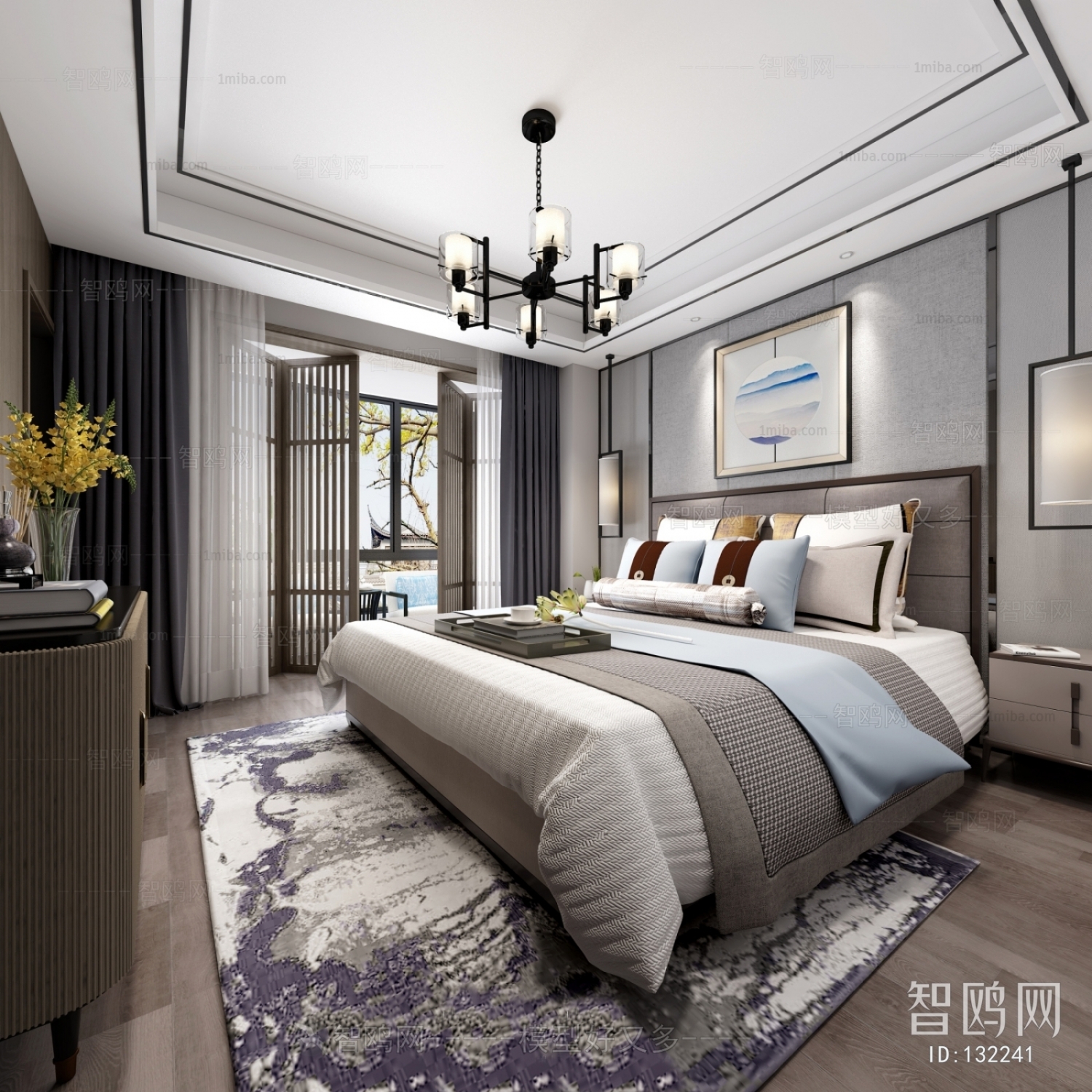 New Chinese Style Bedroom