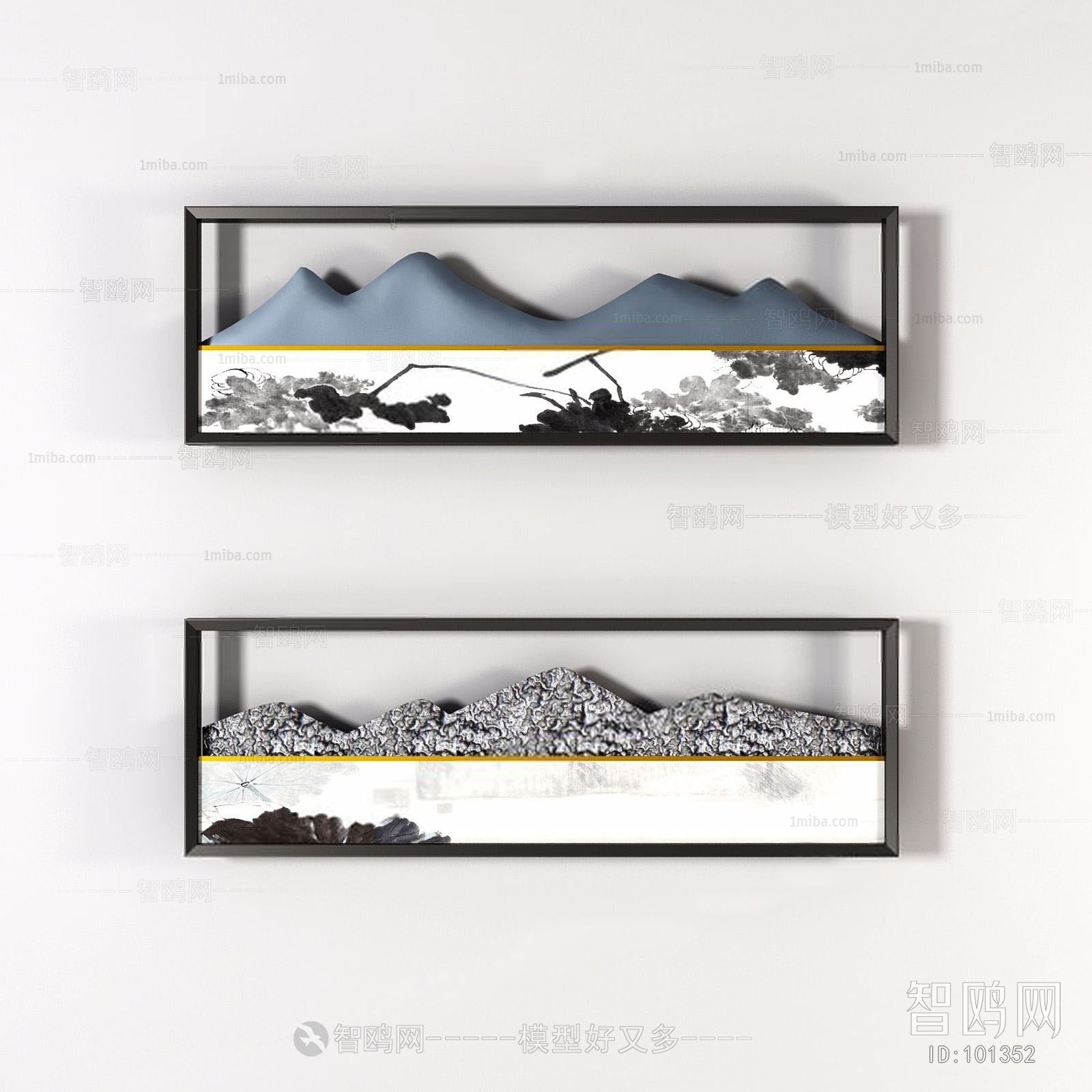 New Chinese Style Three-dimensional Physical Painting