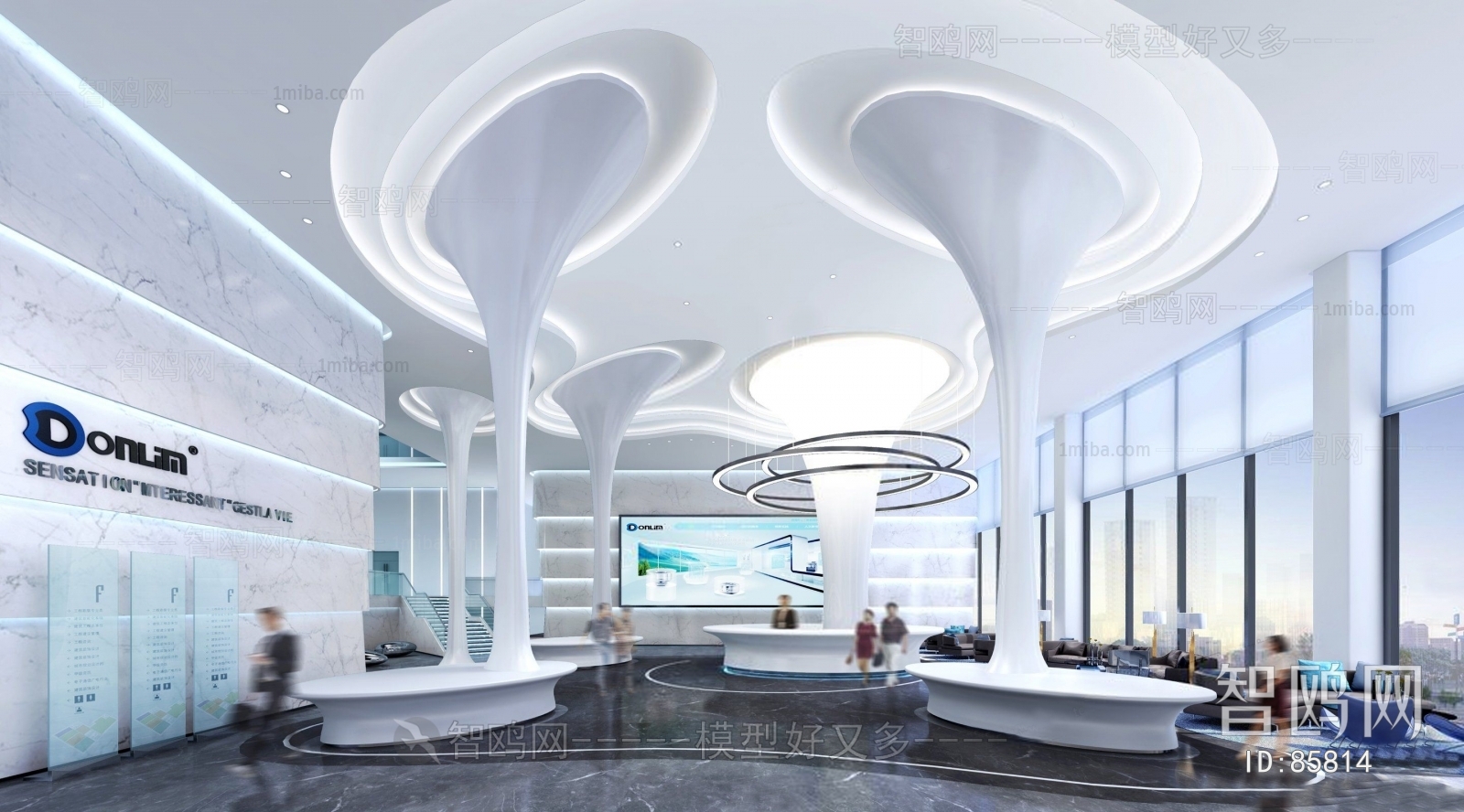 Modern Office Reception Desk