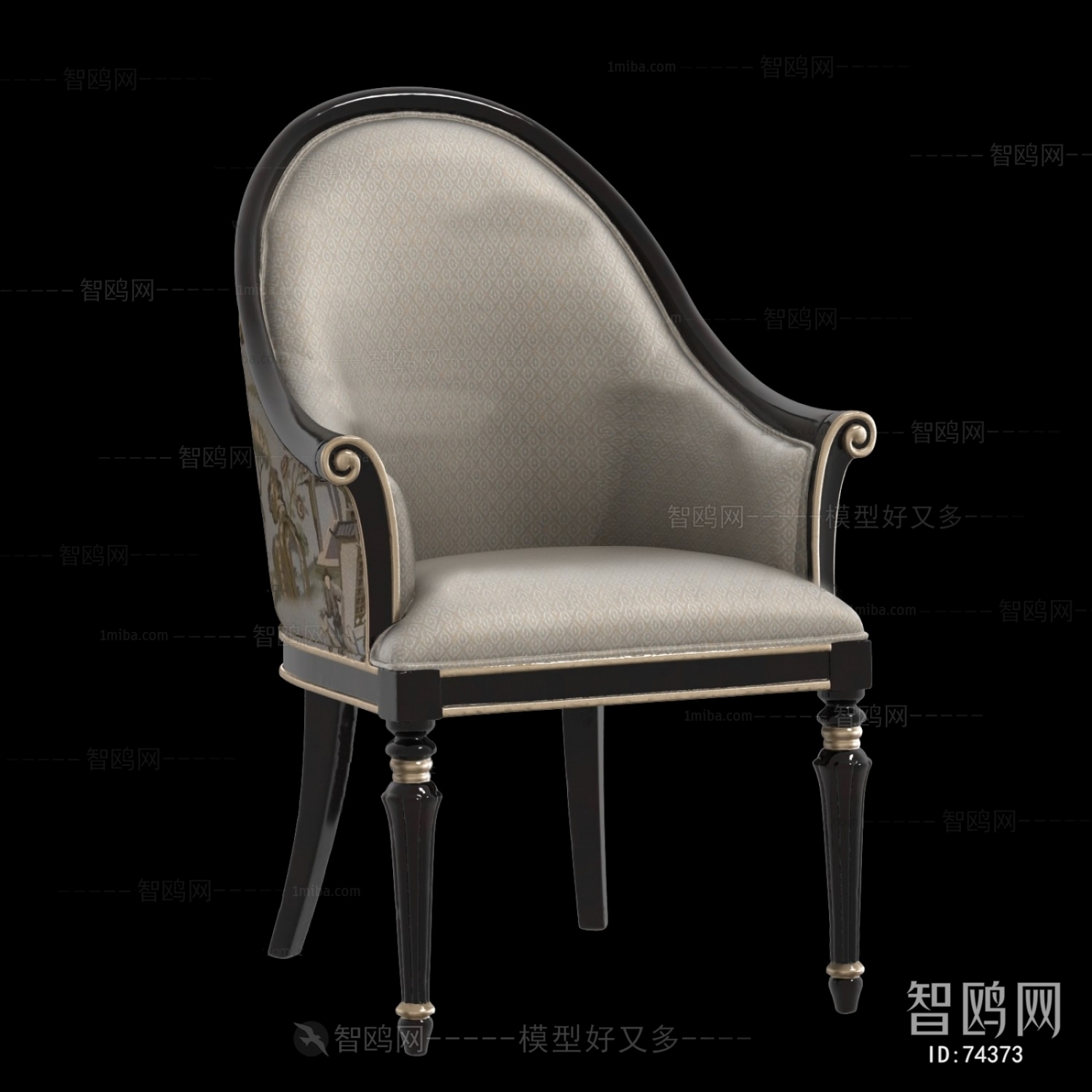 New Classical Style Single Chair