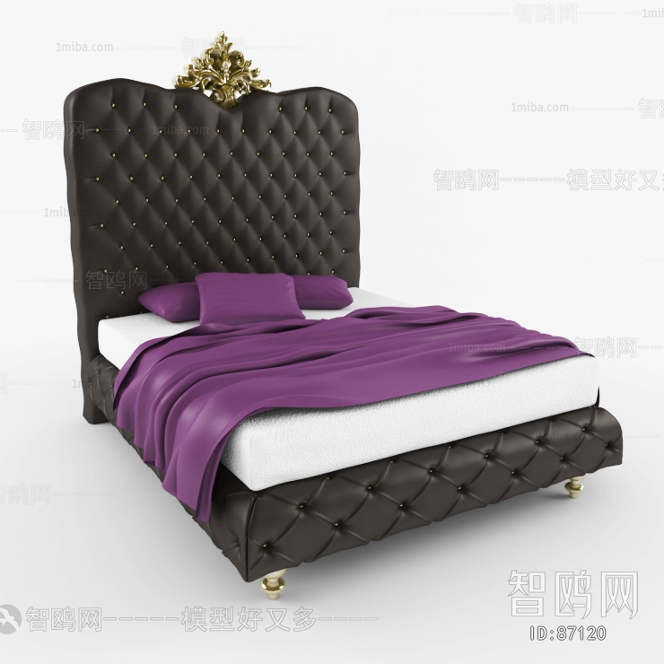 New Classical Style Double Bed