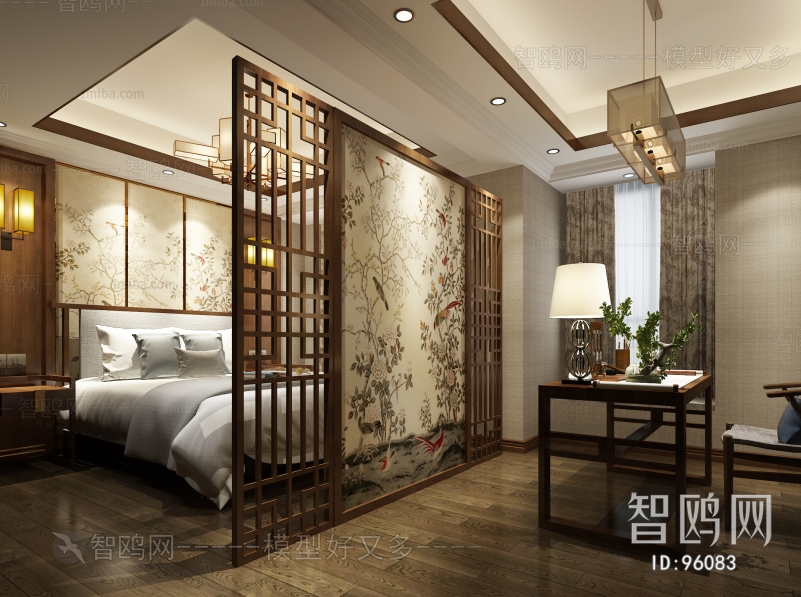 New Chinese Style Bedroom