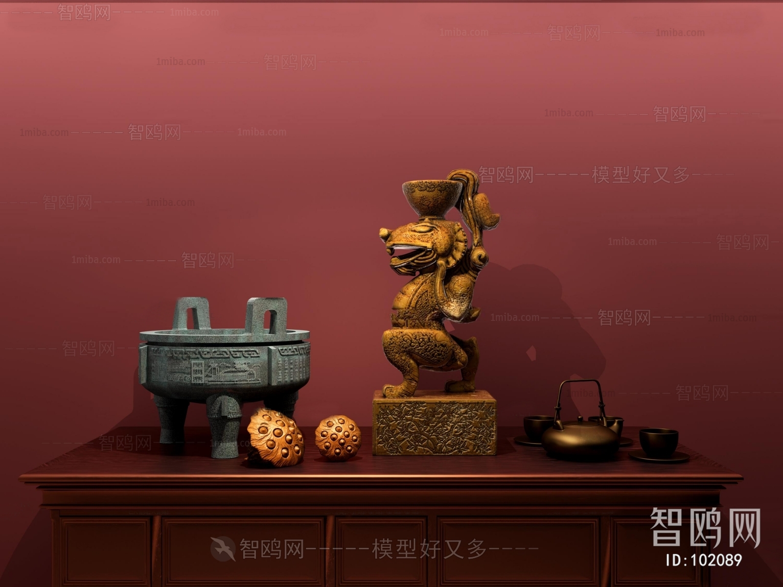 Chinese Style Decorative Set