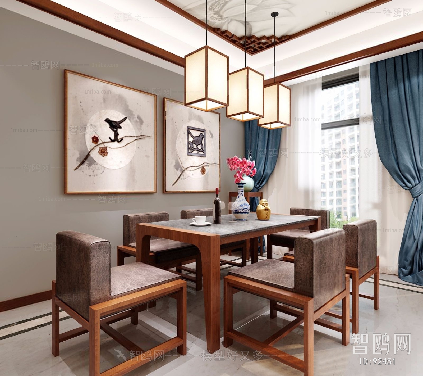 New Chinese Style Dining Room