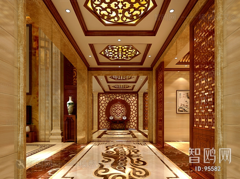 Chinese Style Hallway