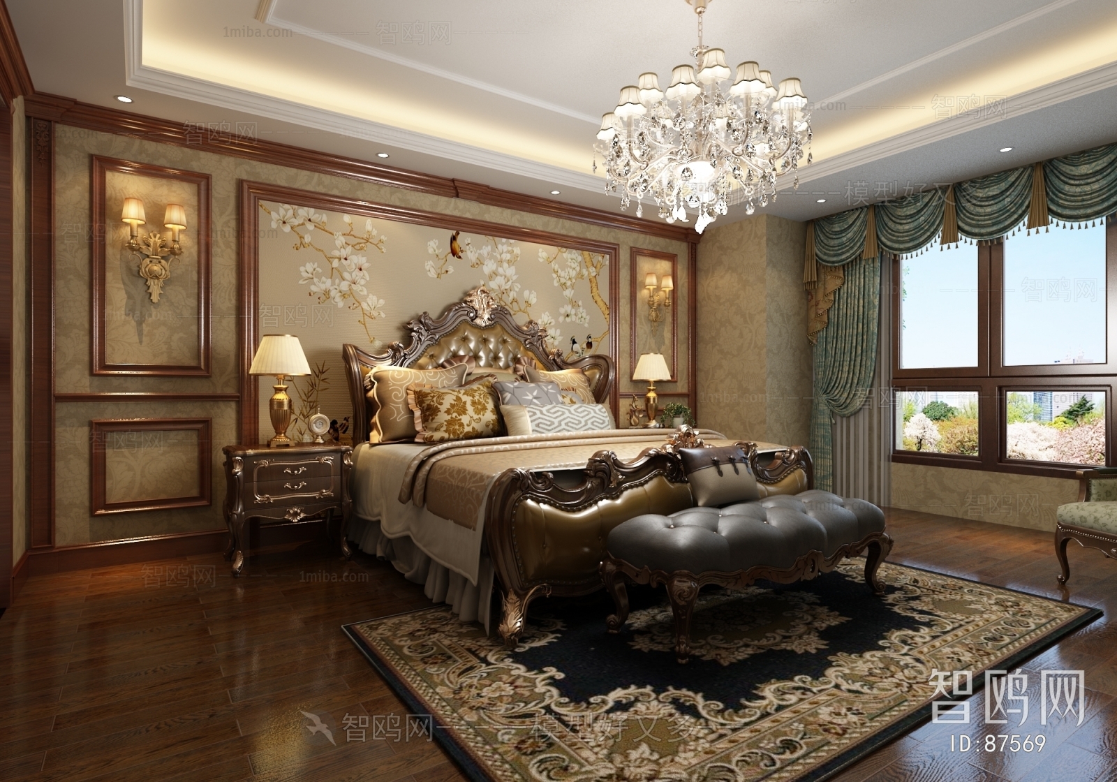 European Style Classical Style Bedroom