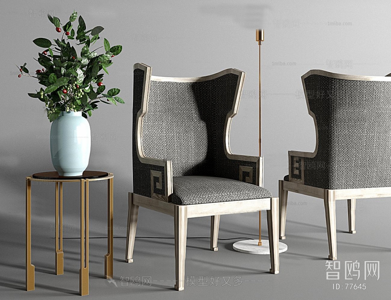 New Chinese Style Single Chair