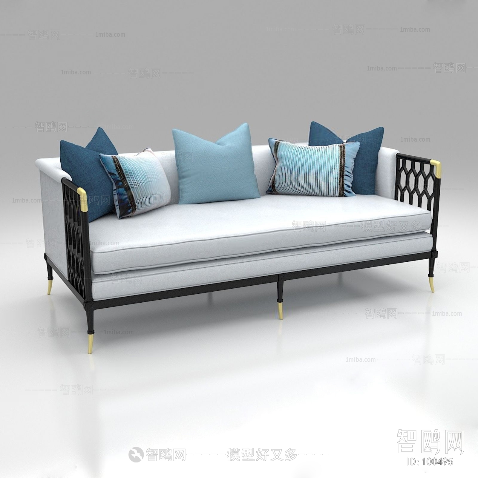 New Chinese Style Multi Person Sofa