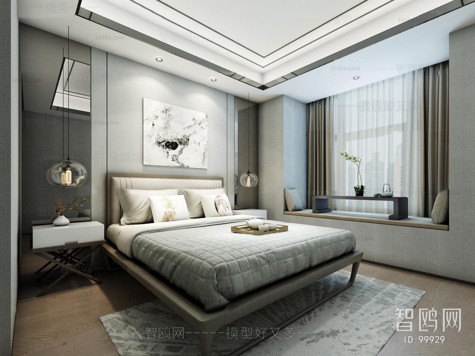 New Chinese Style Bedroom