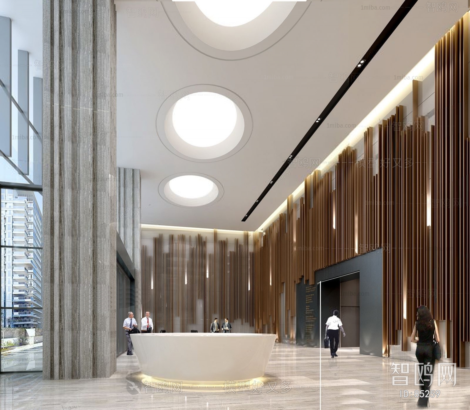 Modern Office Reception Desk