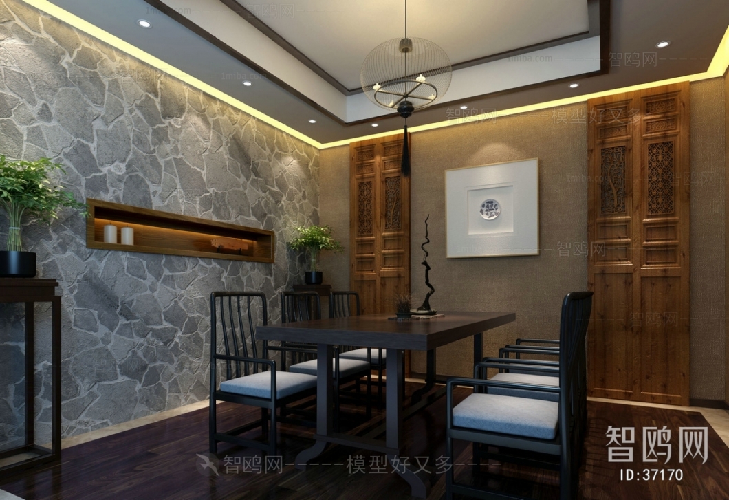 New Chinese Style Dining Room