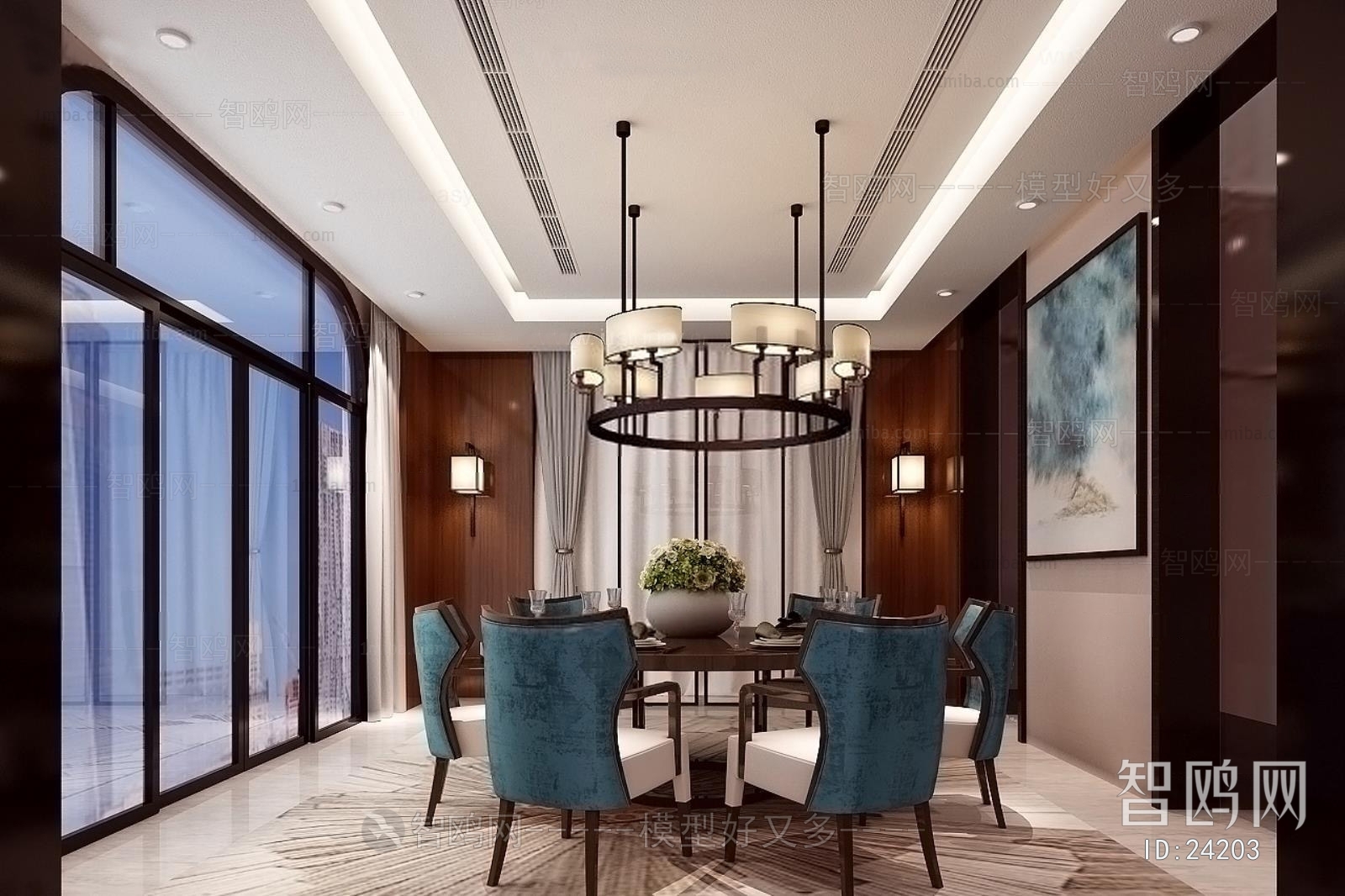 Modern New Chinese Style Dining Room