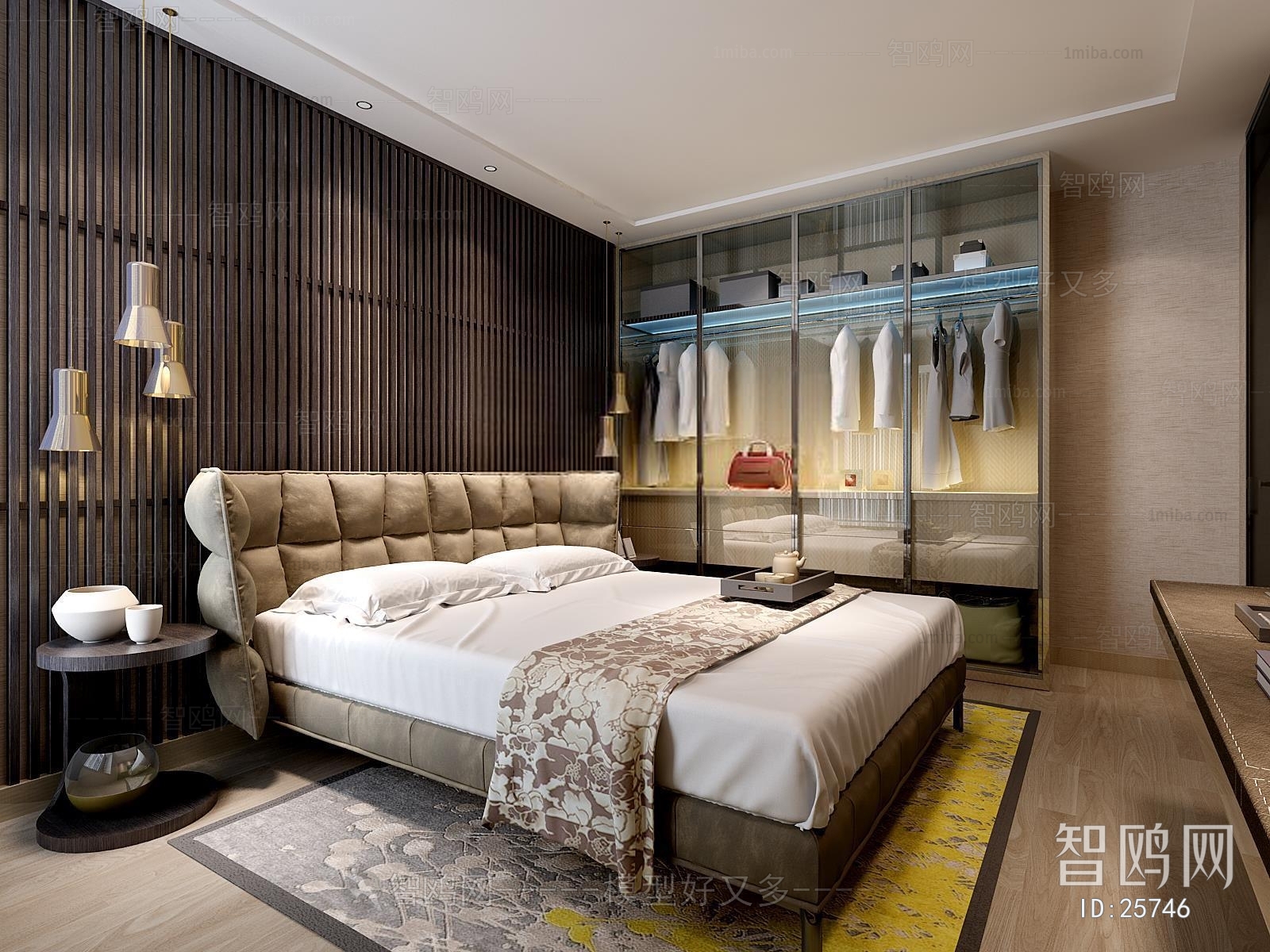 Modern Hong Kong Style Bedroom