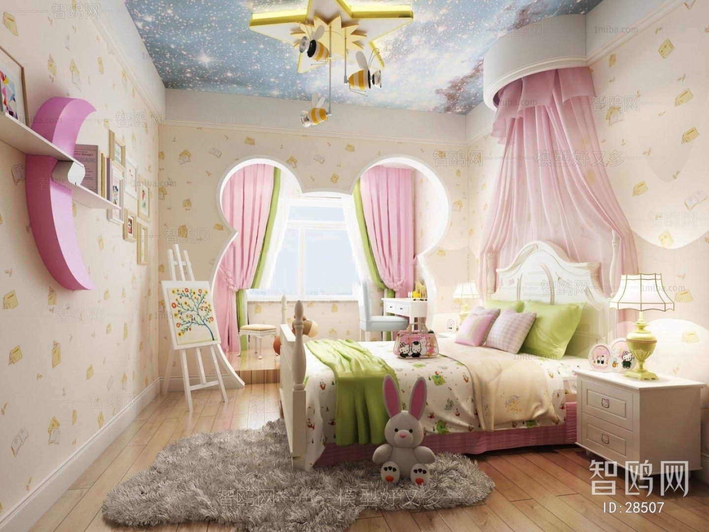 Simple European Style Children's Room