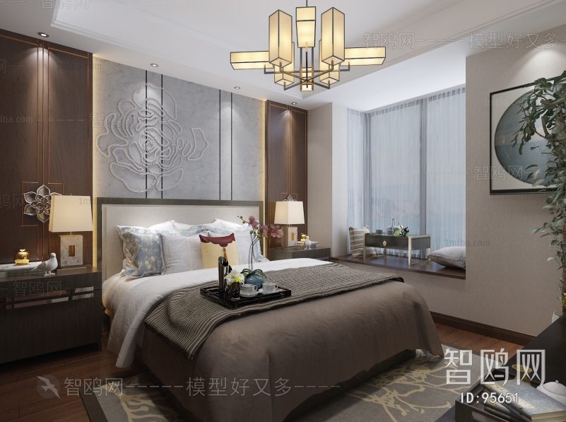 New Chinese Style Bedroom