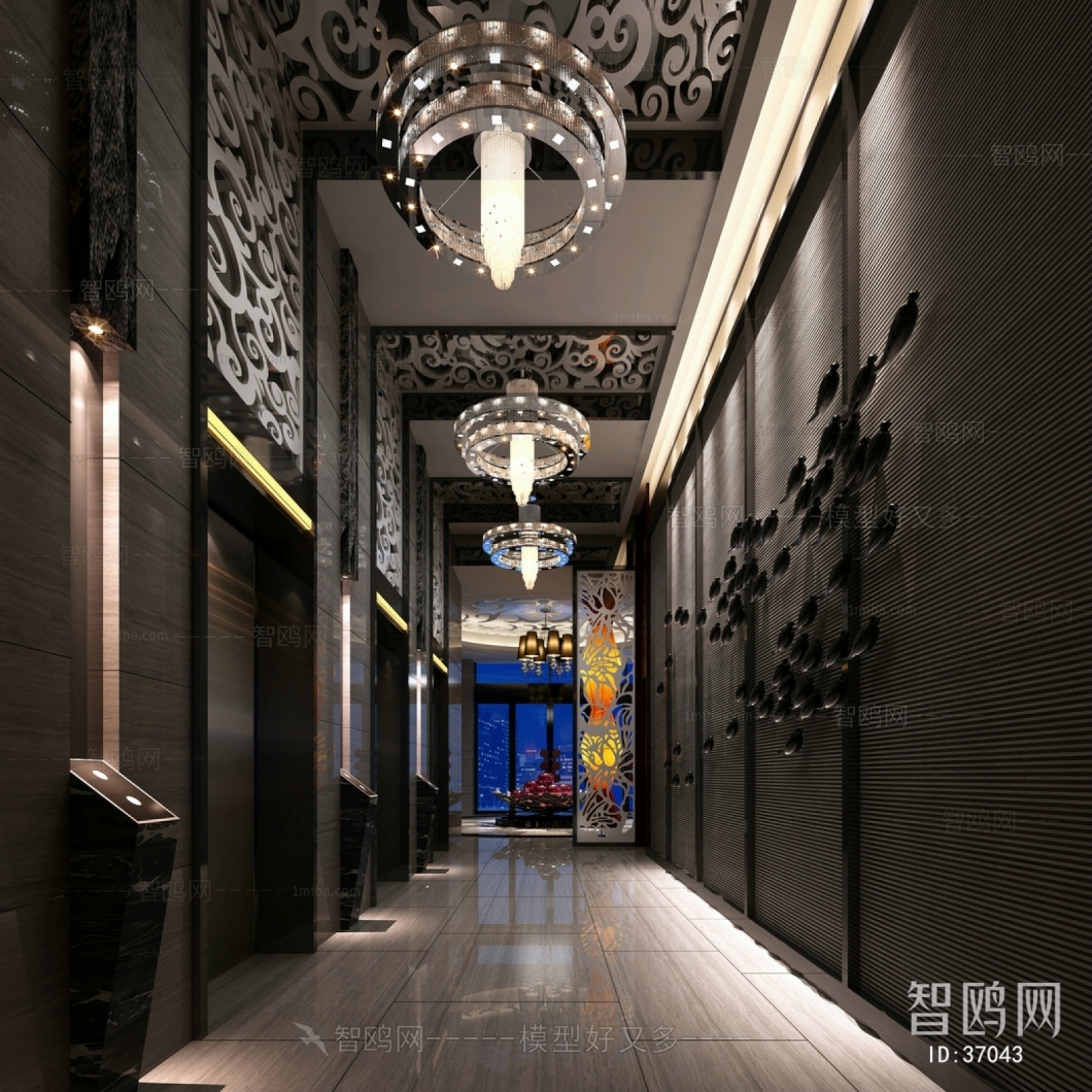 Modern Corridor Elevator Hall