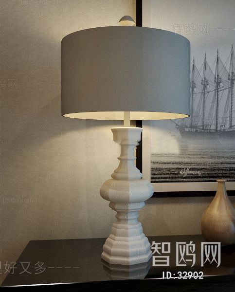 Simple European Style Table Lamp