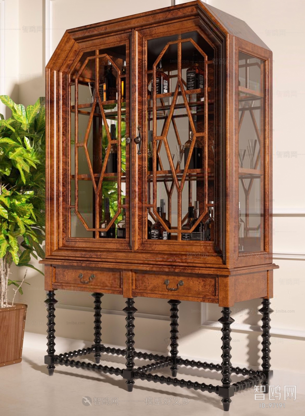 American Style Wine Cabinet