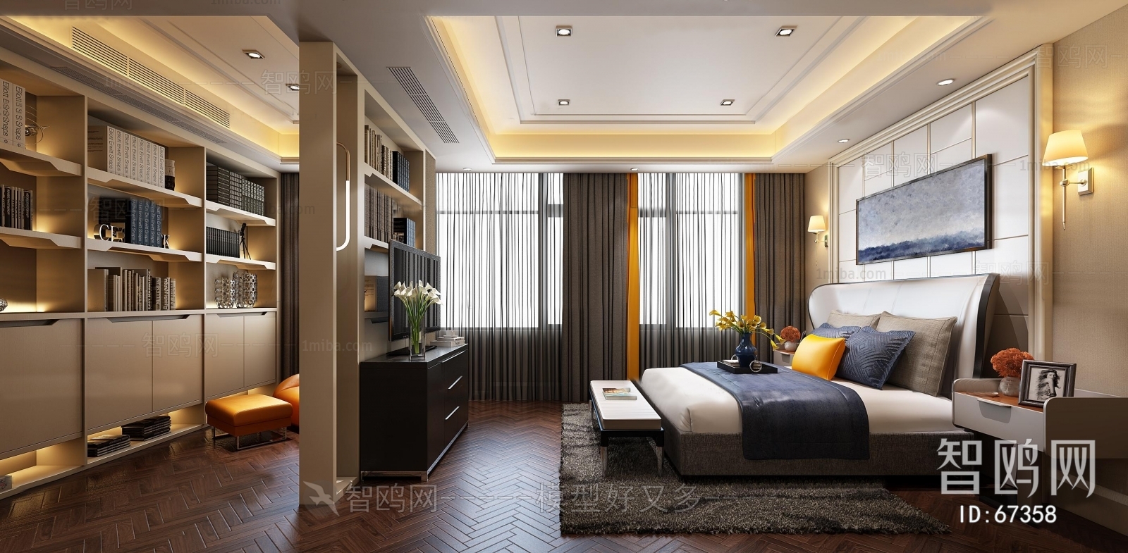 Post Modern Style Bedroom