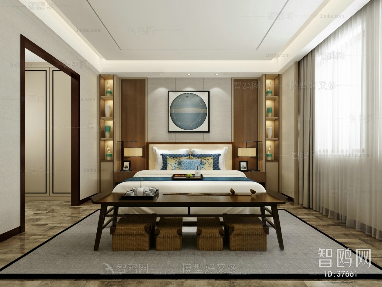 New Chinese Style Bedroom