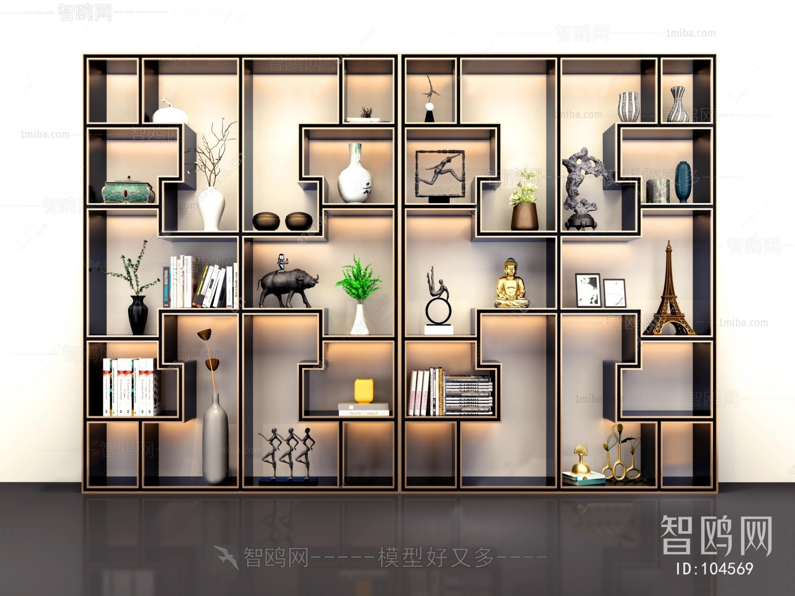 New Chinese Style Bookcase