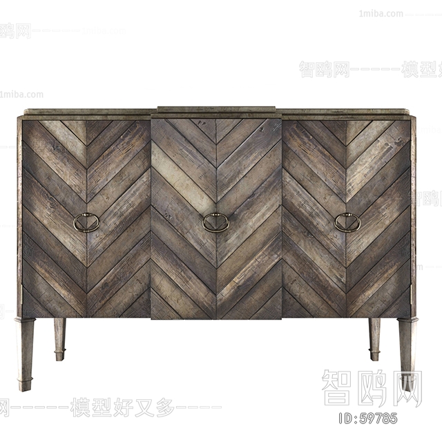 Industrial Style Side Cabinet/Entrance Cabinet