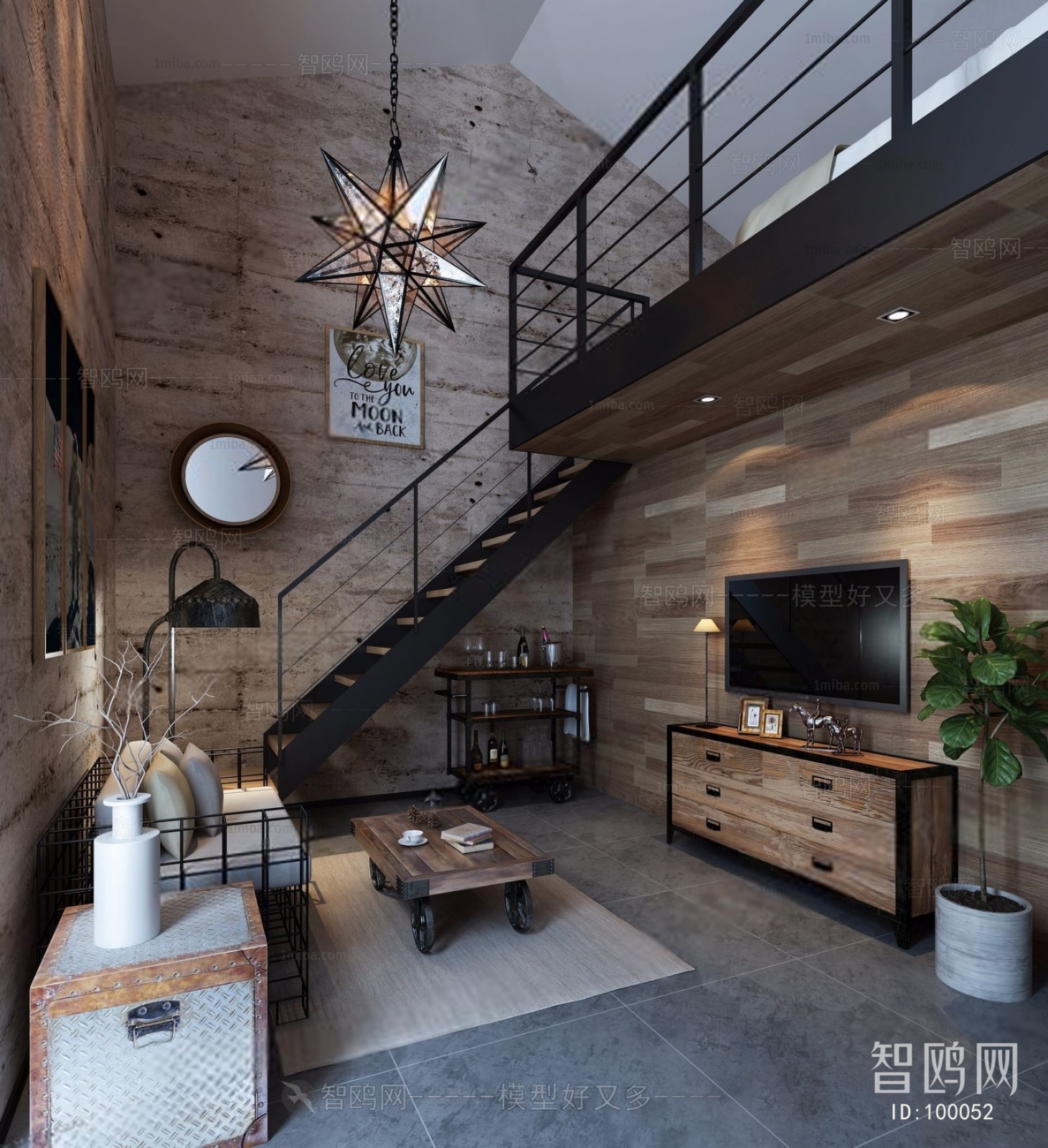 LOFT Industrial Style Attic