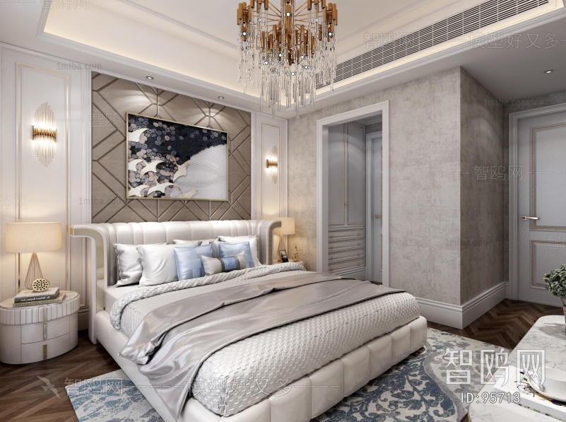 Simple European Style Bedroom