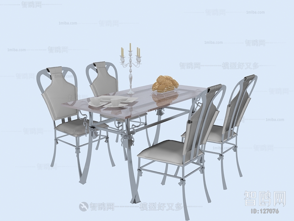 European Style Dining Table And Chairs