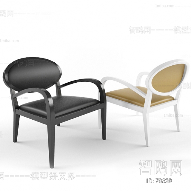 Simple European Style Single Chair
