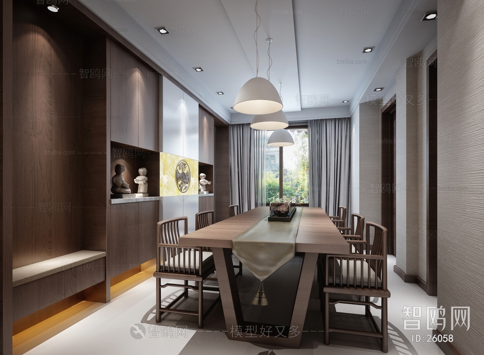 New Chinese Style Dining Room