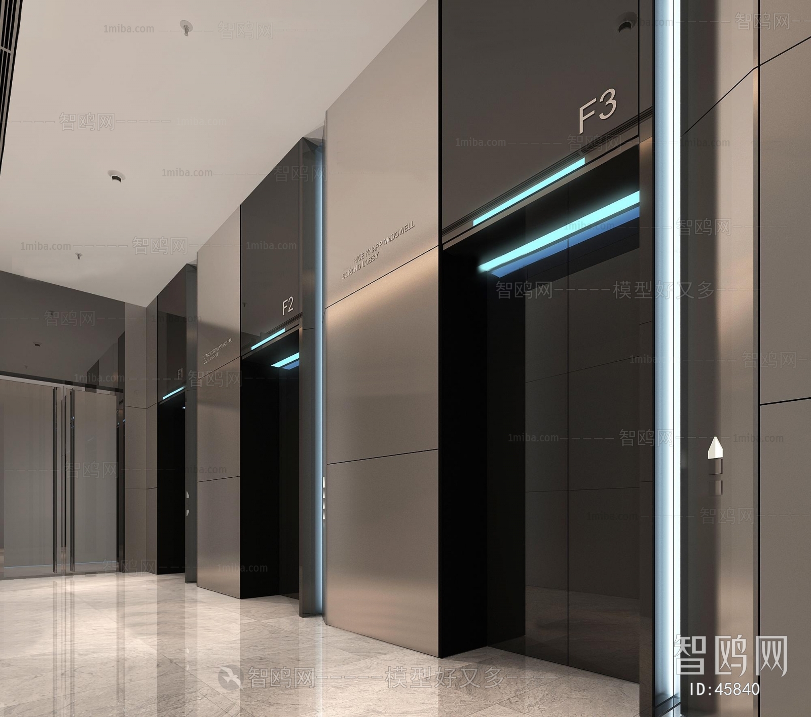 Modern Corridor/elevator Hall