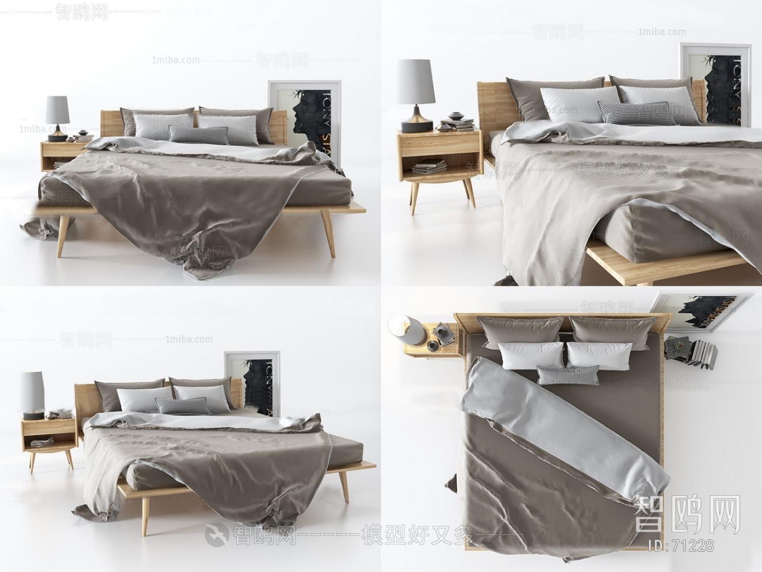 Nordic Style Double Bed