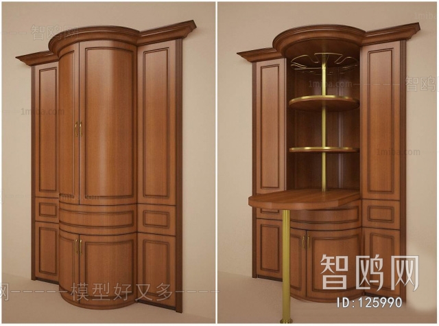 European Style Wine Cabinet