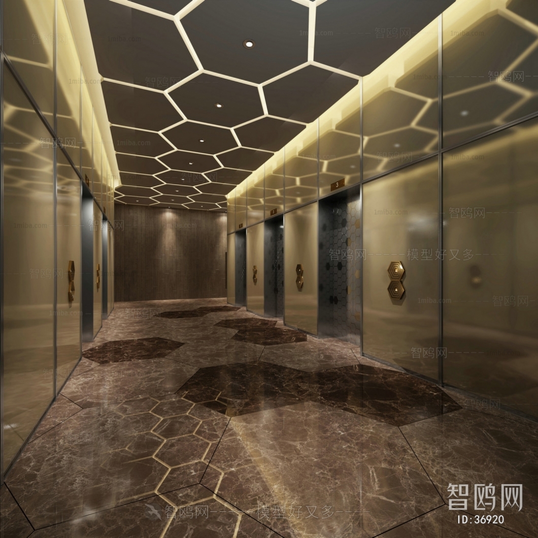 Modern Corridor Elevator Hall