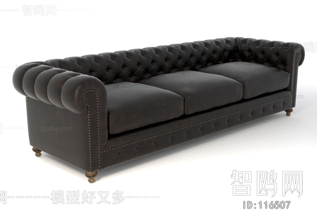 European Style Three-seat Sofa