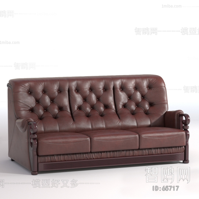 European Style Three-seat Sofa