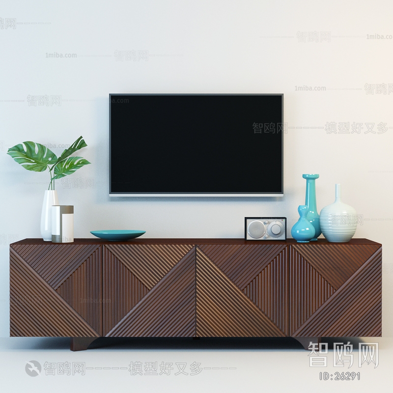 Modern New Chinese Style TV Cabinet