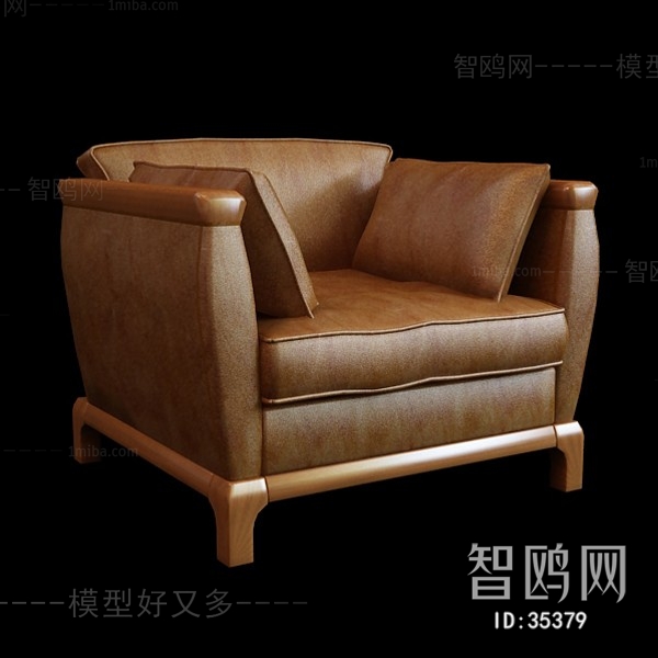 Simple European Style Single Sofa