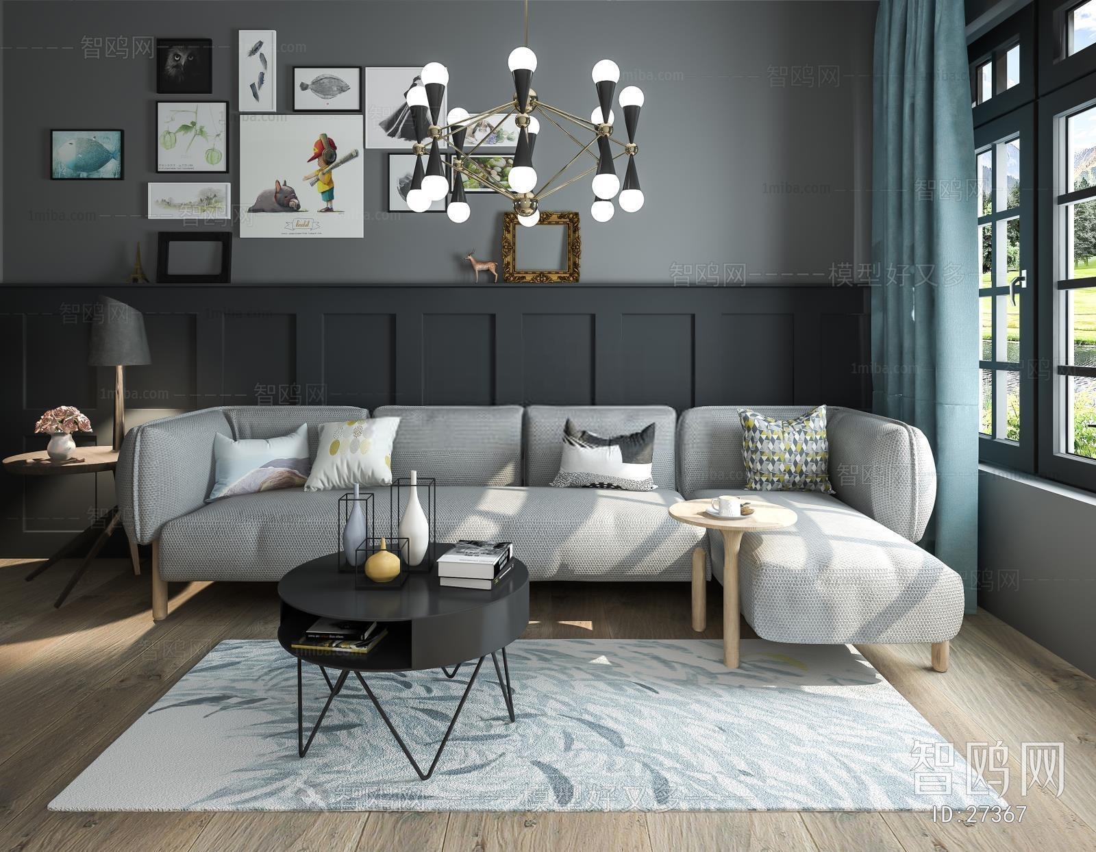 Modern Nordic Style Multi Person Sofa