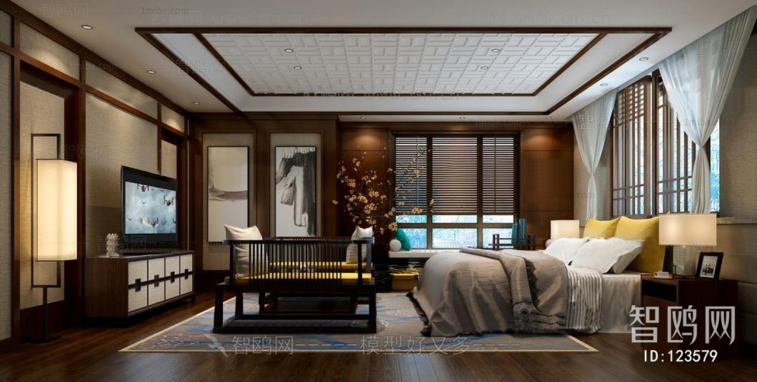 New Chinese Style Bedroom