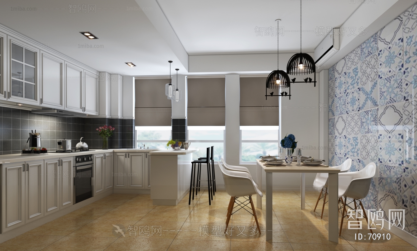 Nordic Style Open Kitchen