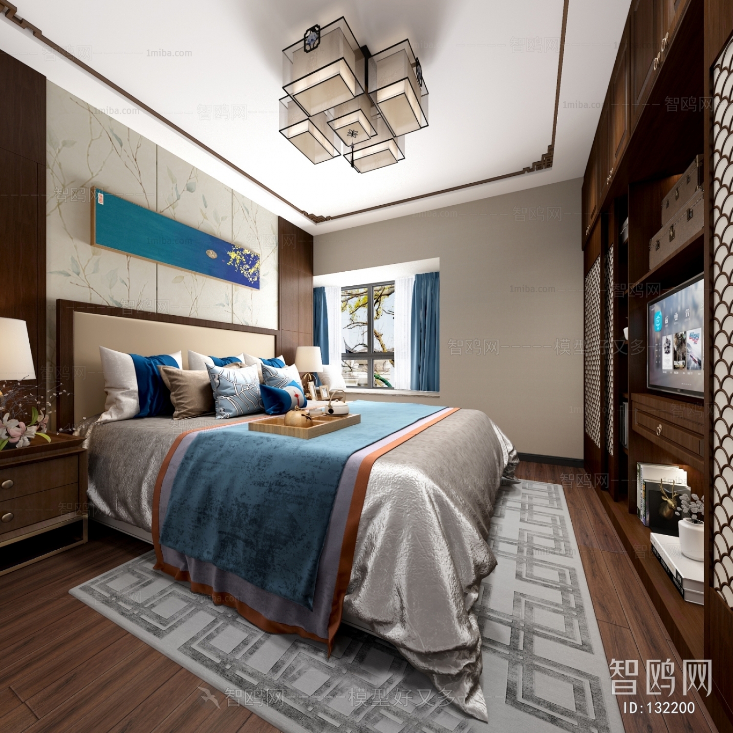 New Chinese Style Bedroom