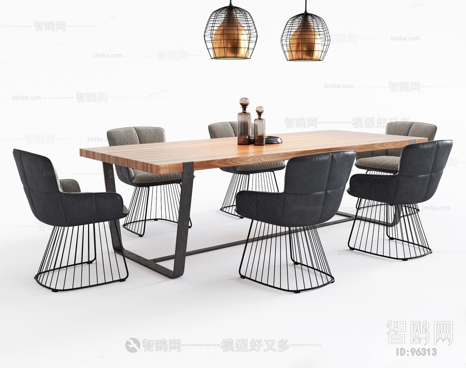 Modern Industrial Style Leisure Table And Chair