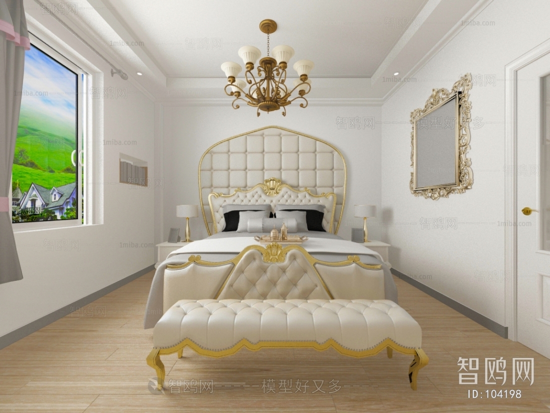 Simple European Style Bedroom