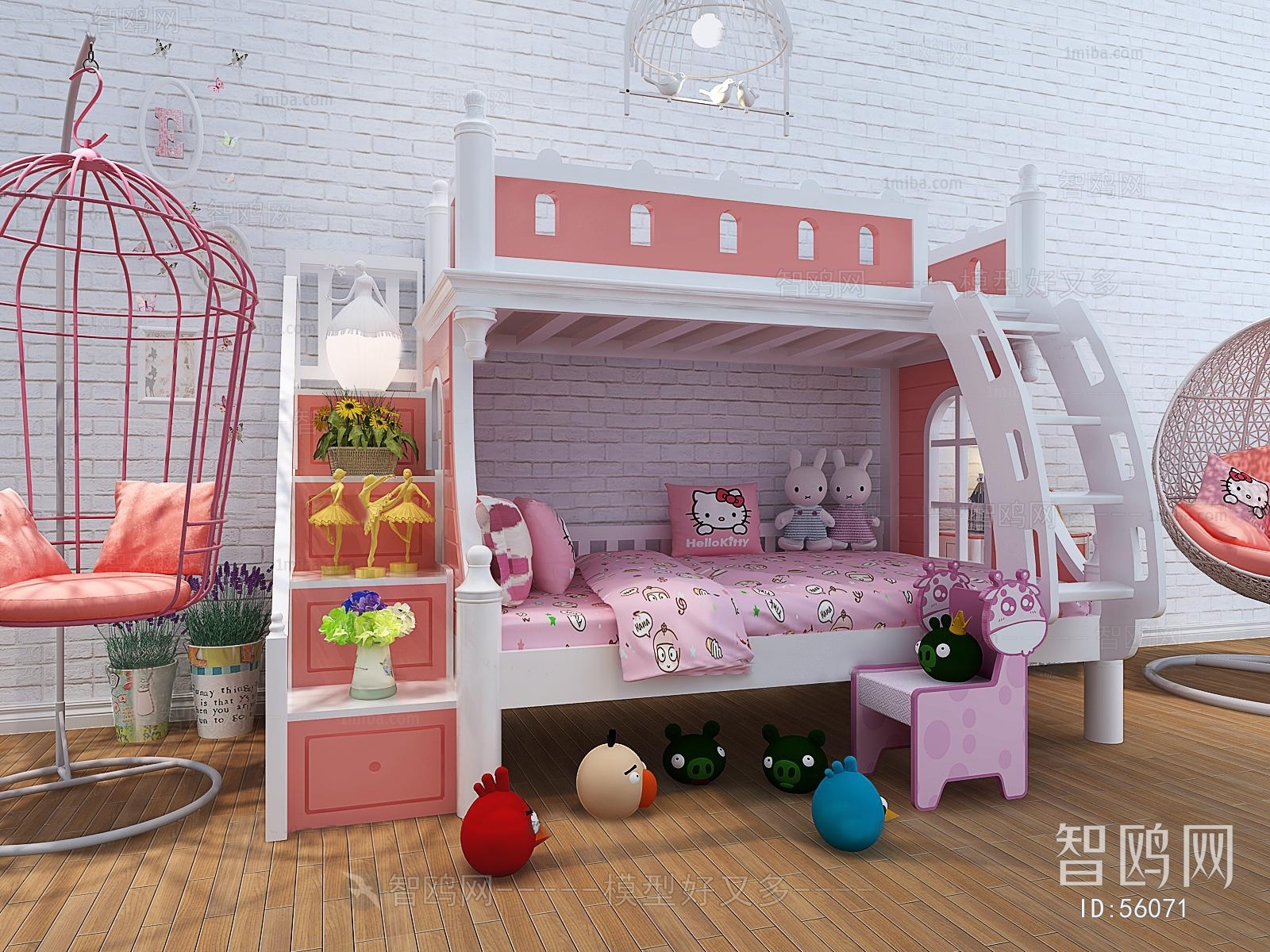 Idyllic Style Simple European Style Child's Bed